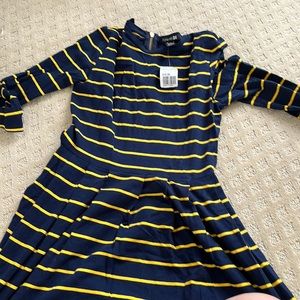 Forever 21 blue and yellow dress